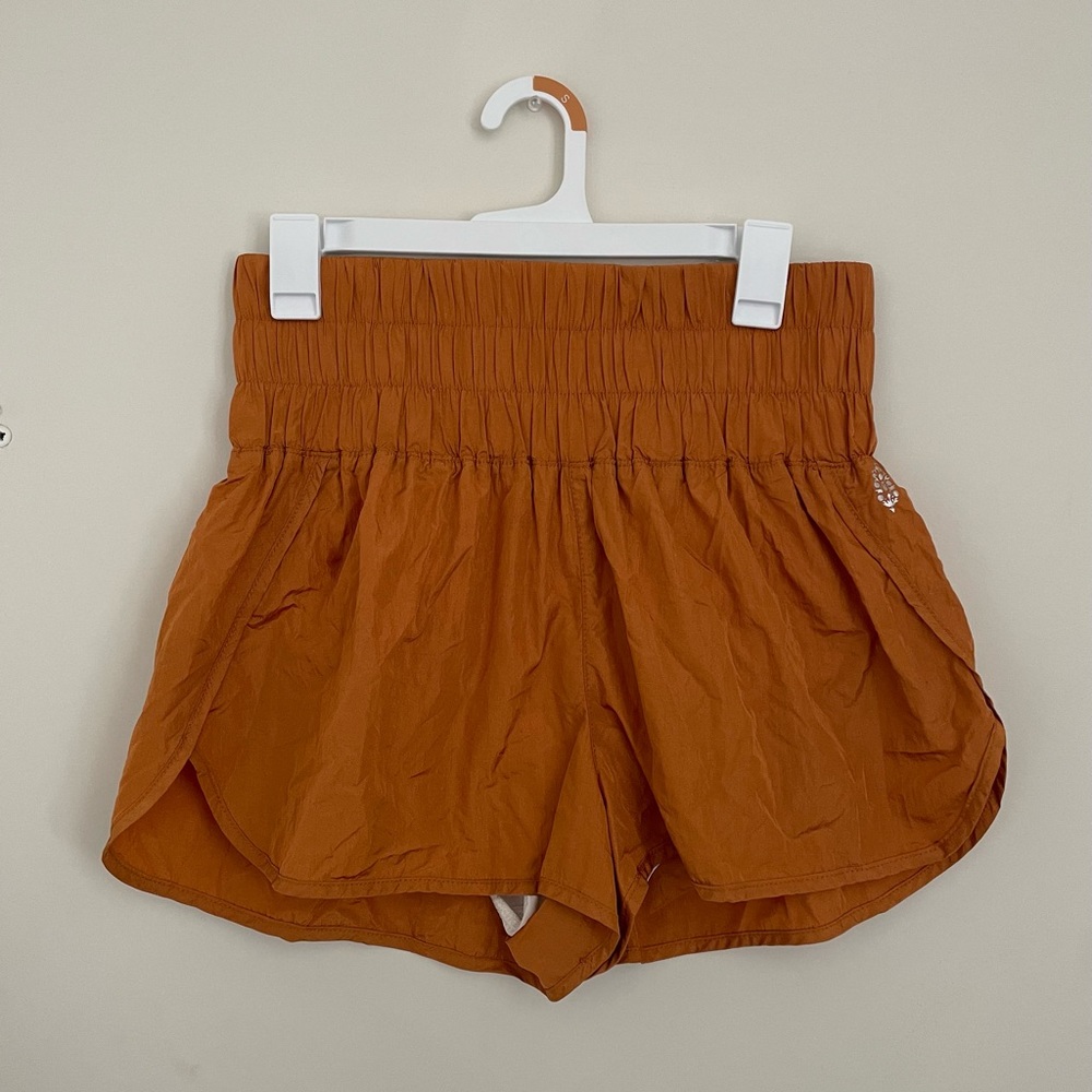 Free People Movement The Way Home Shorts Orange LARGE